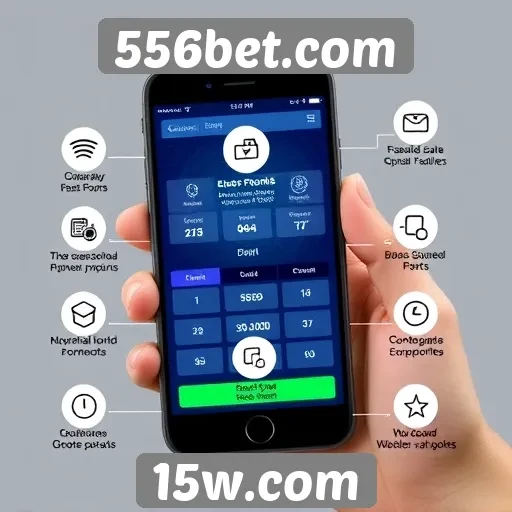 Funcionalidade do aplicativo móvel 556bet